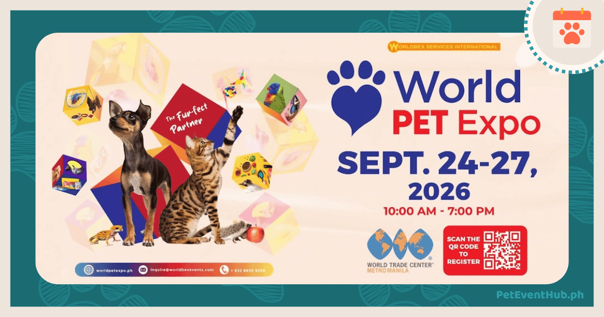 world pet expo event card on pet event hub frame template